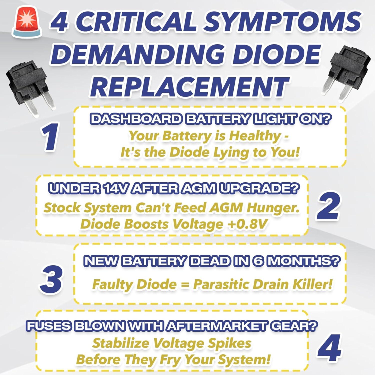 Kit de 8 Diodos Multifuncionales Mtuiewo 12135037 para Vehículos