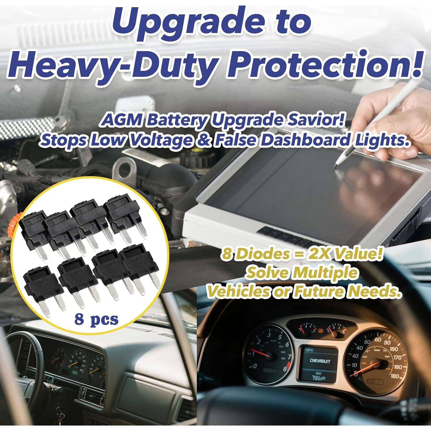 Kit de 8 Diodos Multifuncionales Mtuiewo 12135037 para Vehículos