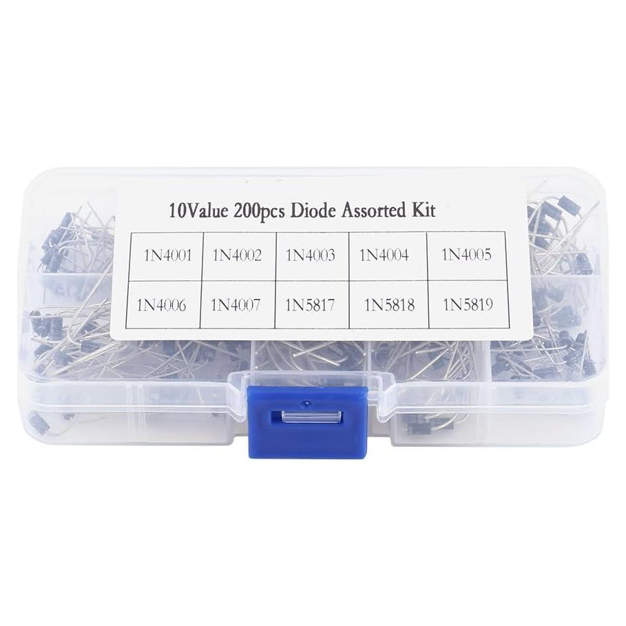 Kit de Diodos Rectificadores 200Pcs Yosoo 1N4001 a 1N5819