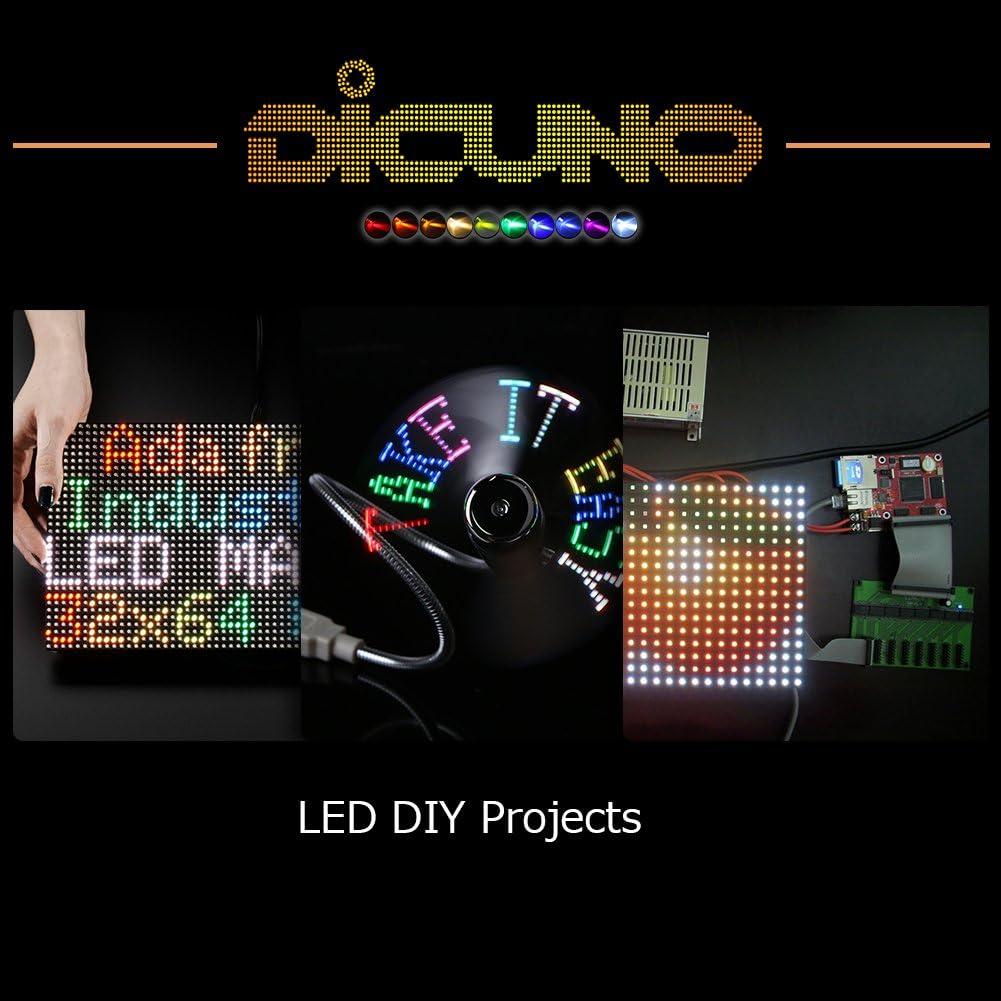 DiCUNO 200 Diodos LED 3mm en 10 Colores - Kit de Luz