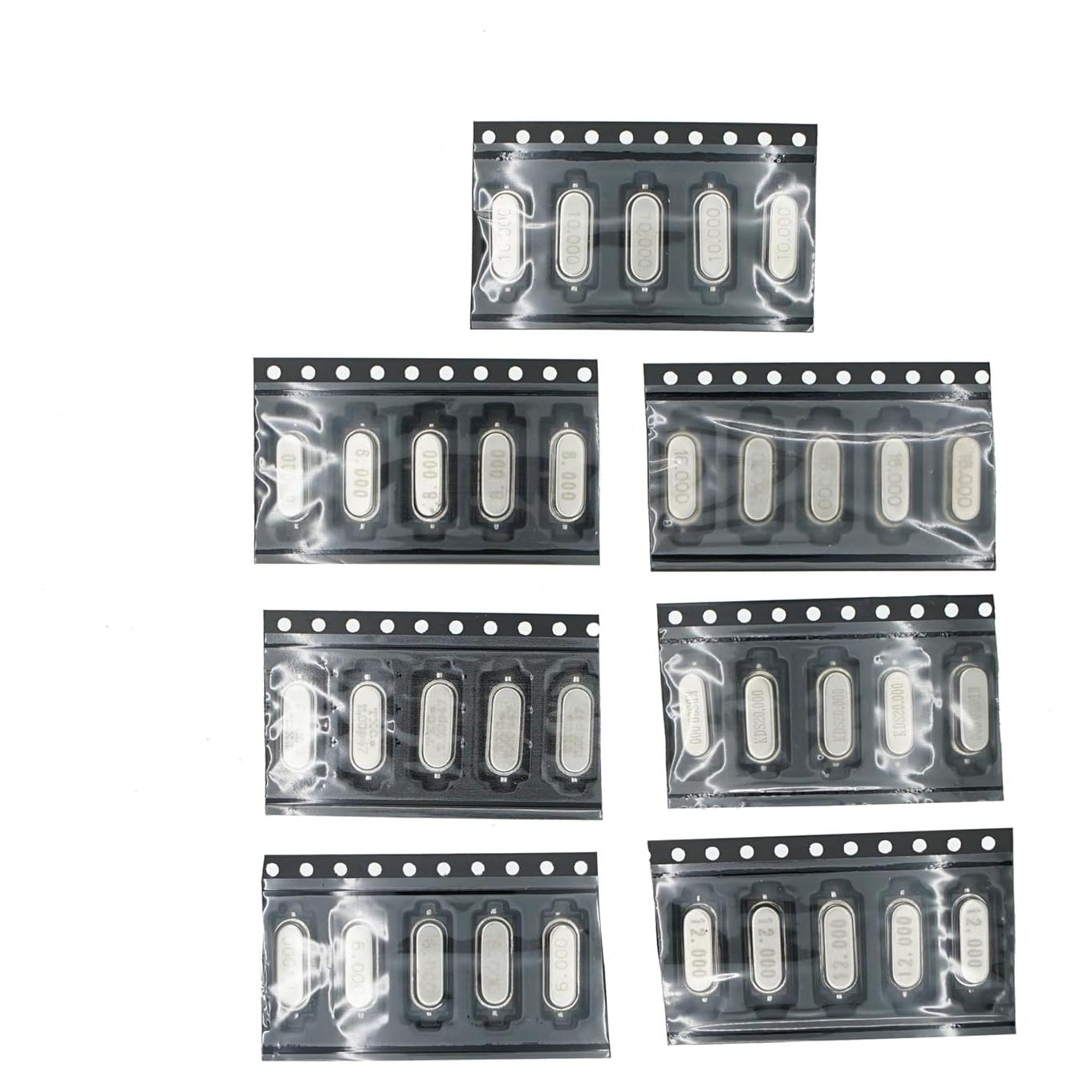 Kit de Oscilador de Cristal SMD MERICDA 7 Valores 5 Piezas
