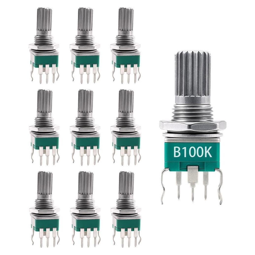 10PCS Potenciómetro Lineal JEBHANNE B100K 100K Ohm 15mm