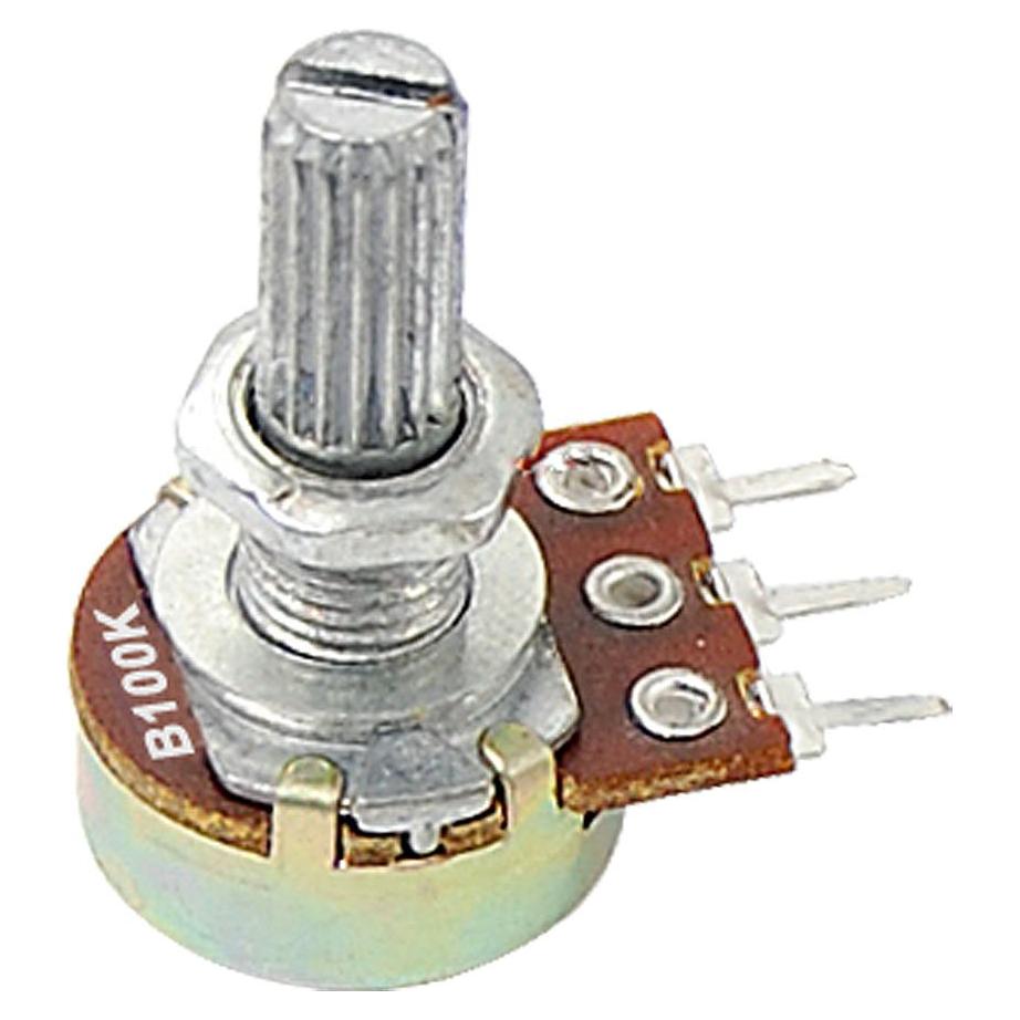Potenciómetro Rotativo uxcell 100K ohm 1/2W Lineal