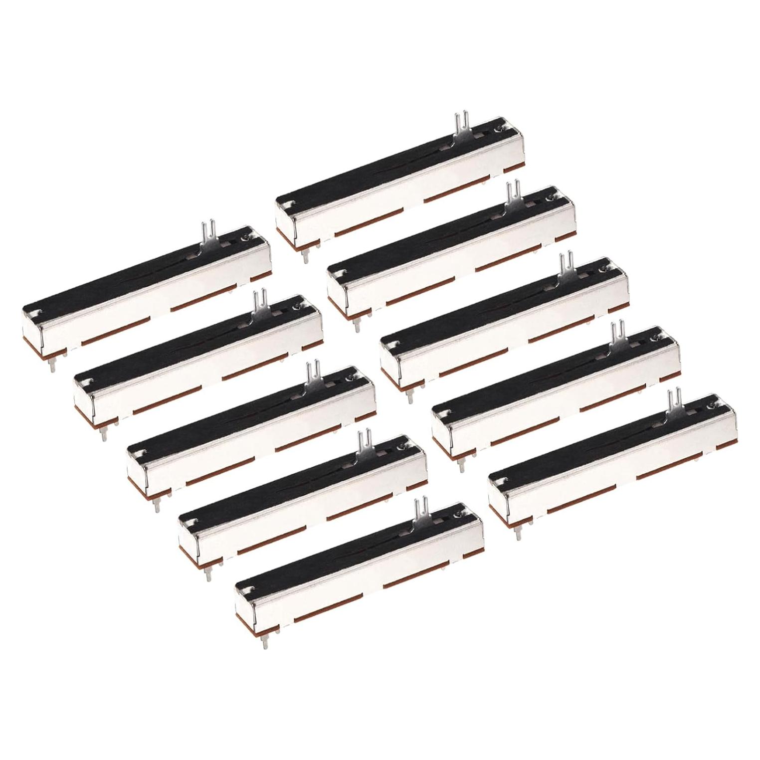 Potenciometro Deslizante Lineal B10K 88mm 10 Piezas MECCANIXITY