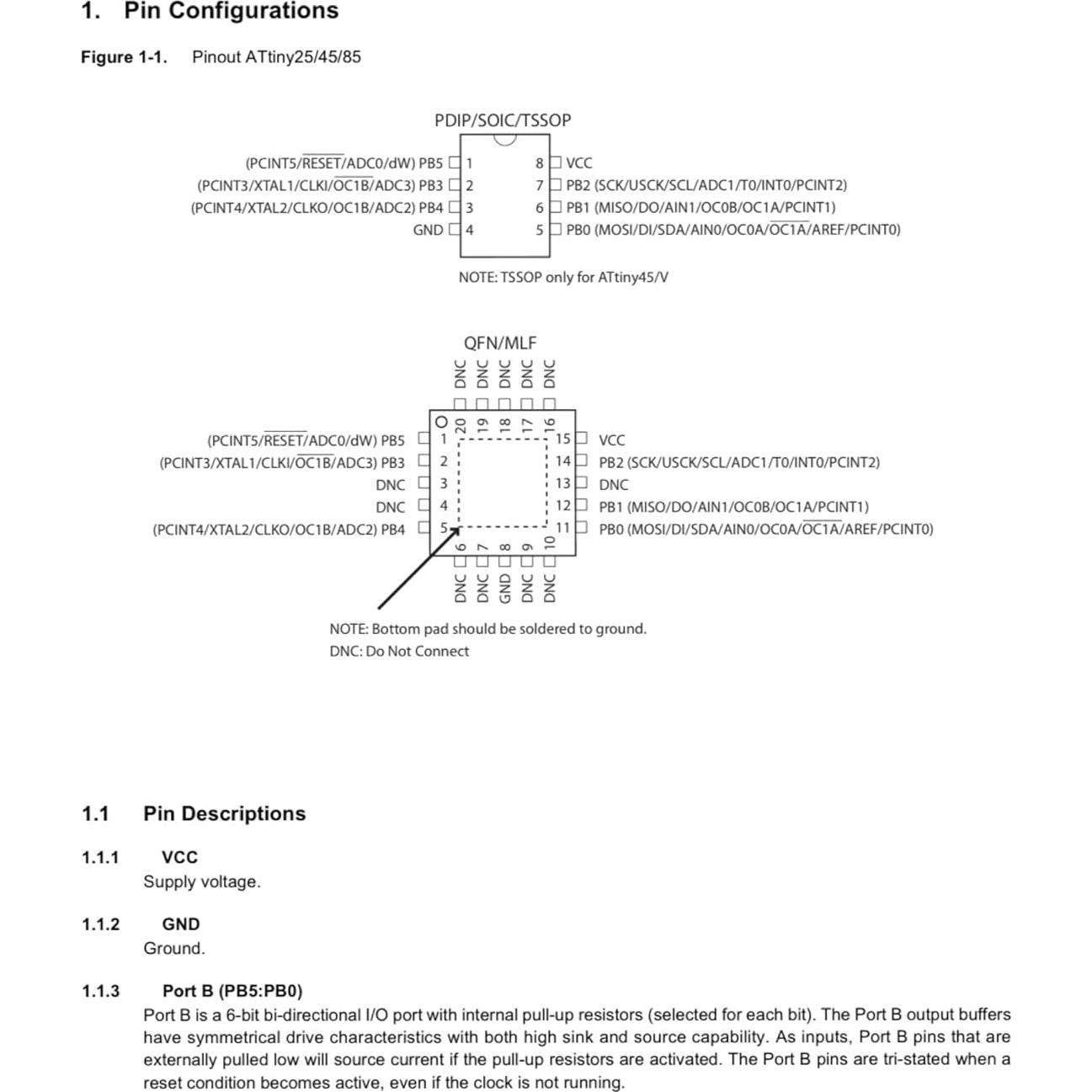 6 Microcontroladores ATtiny85 DIP-8 FYWDJZJ 8 Bits 8KB Flash