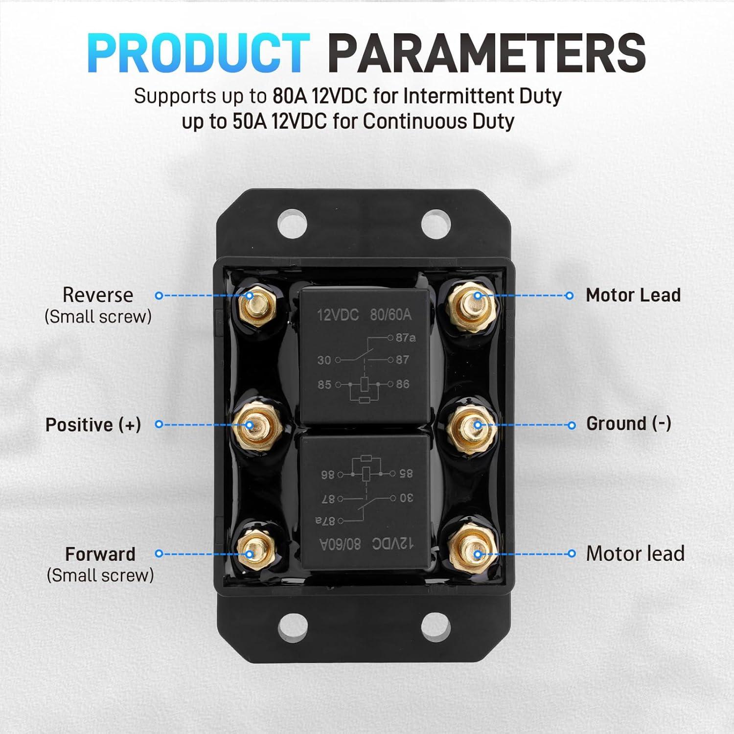 Módulo de Relé Avance y Retroceso 12V 80A JURPLIX