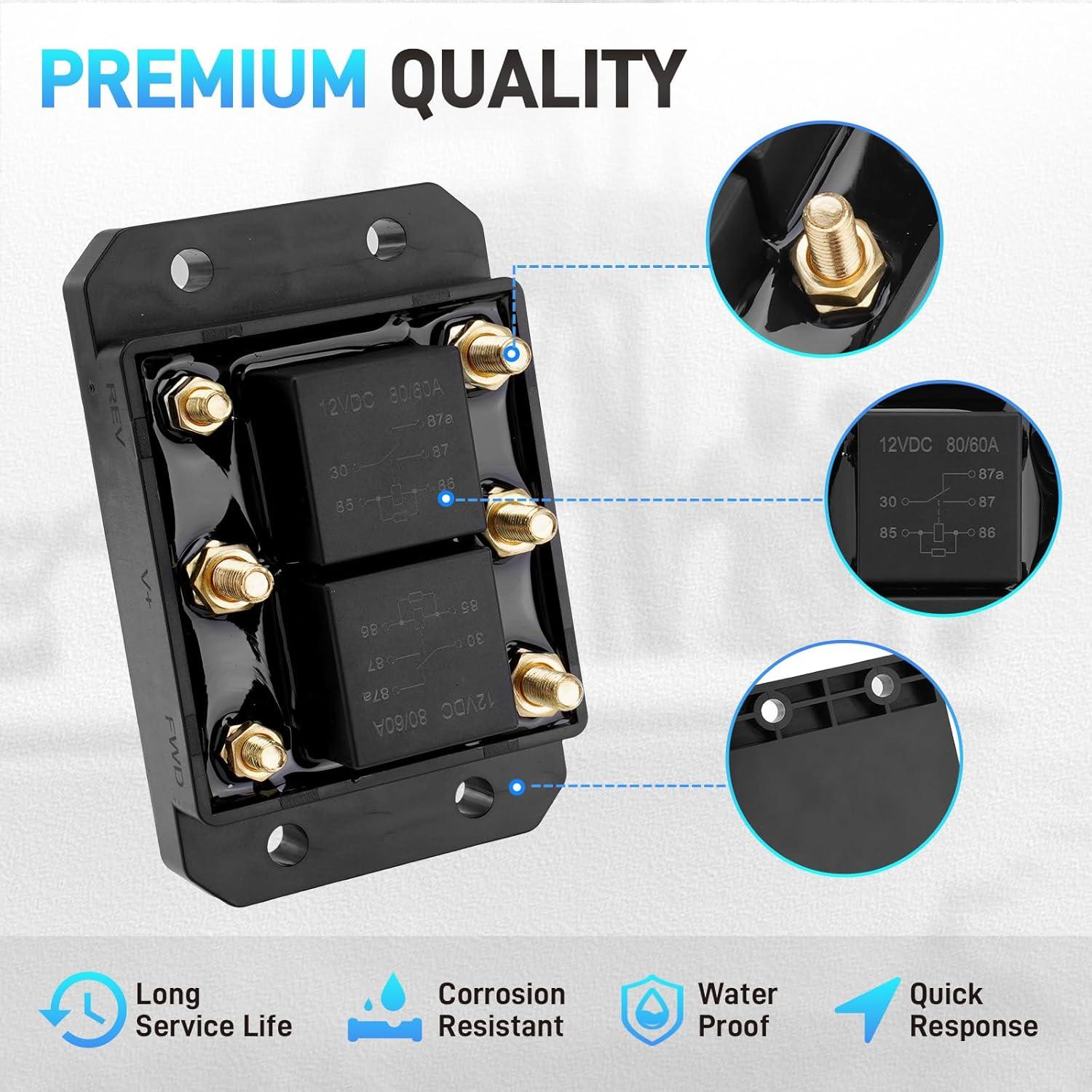 Módulo de Relé Avance y Retroceso 12V 80A JURPLIX