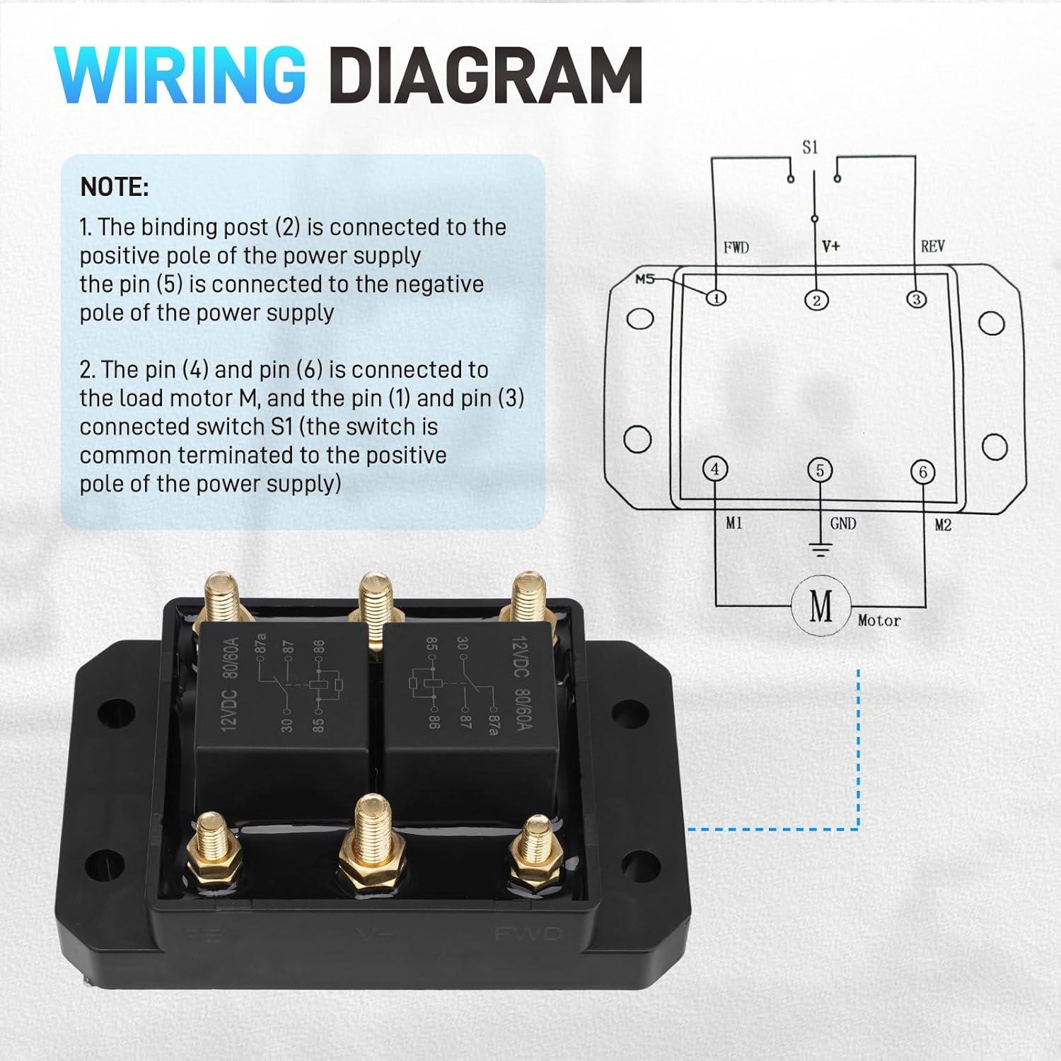 Módulo de Relé Avance y Retroceso 12V 80A JURPLIX