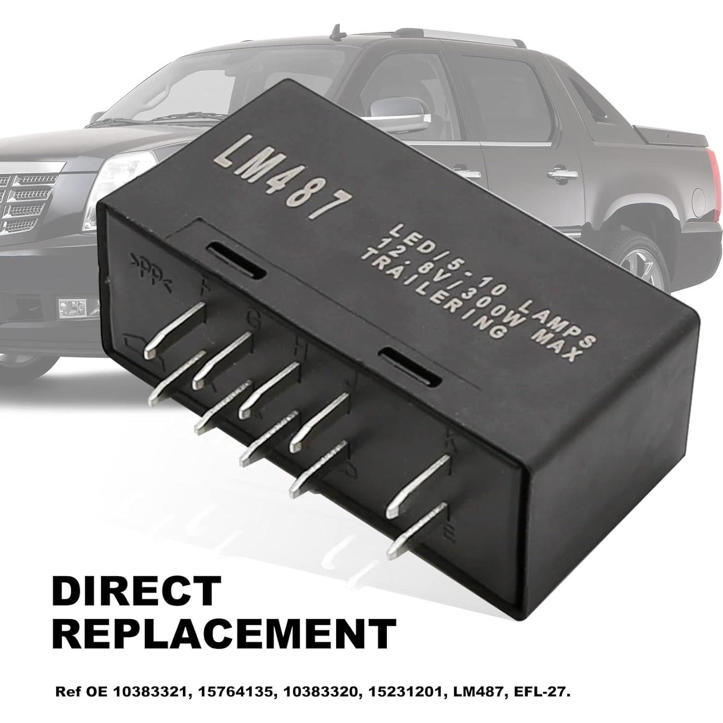 Relé Intermitente LED VIKKSAER para Chevy GMC Cadillac 2003-2007