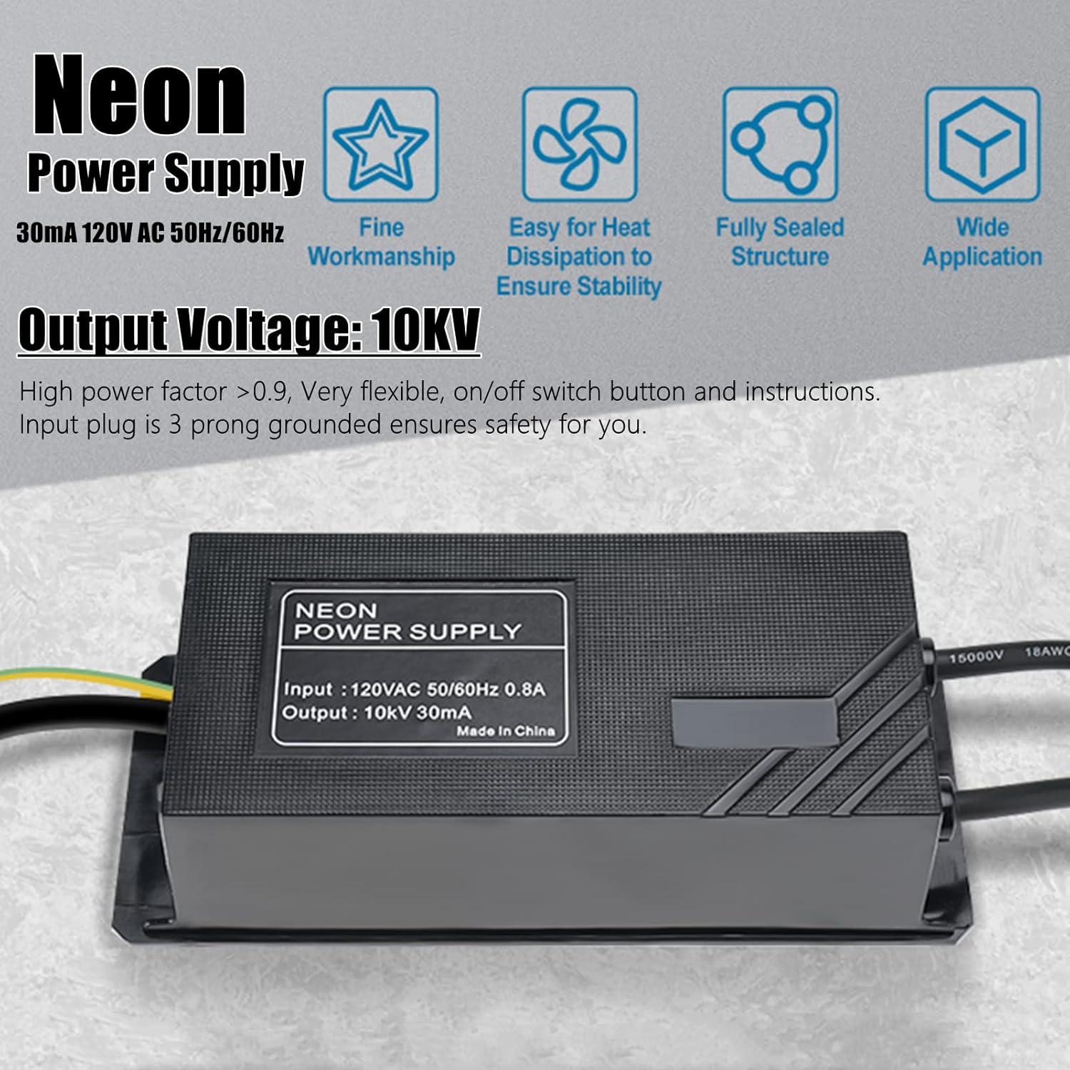 Transformador de Neón 10KV Yae First 30mA 120V 50/60Hz