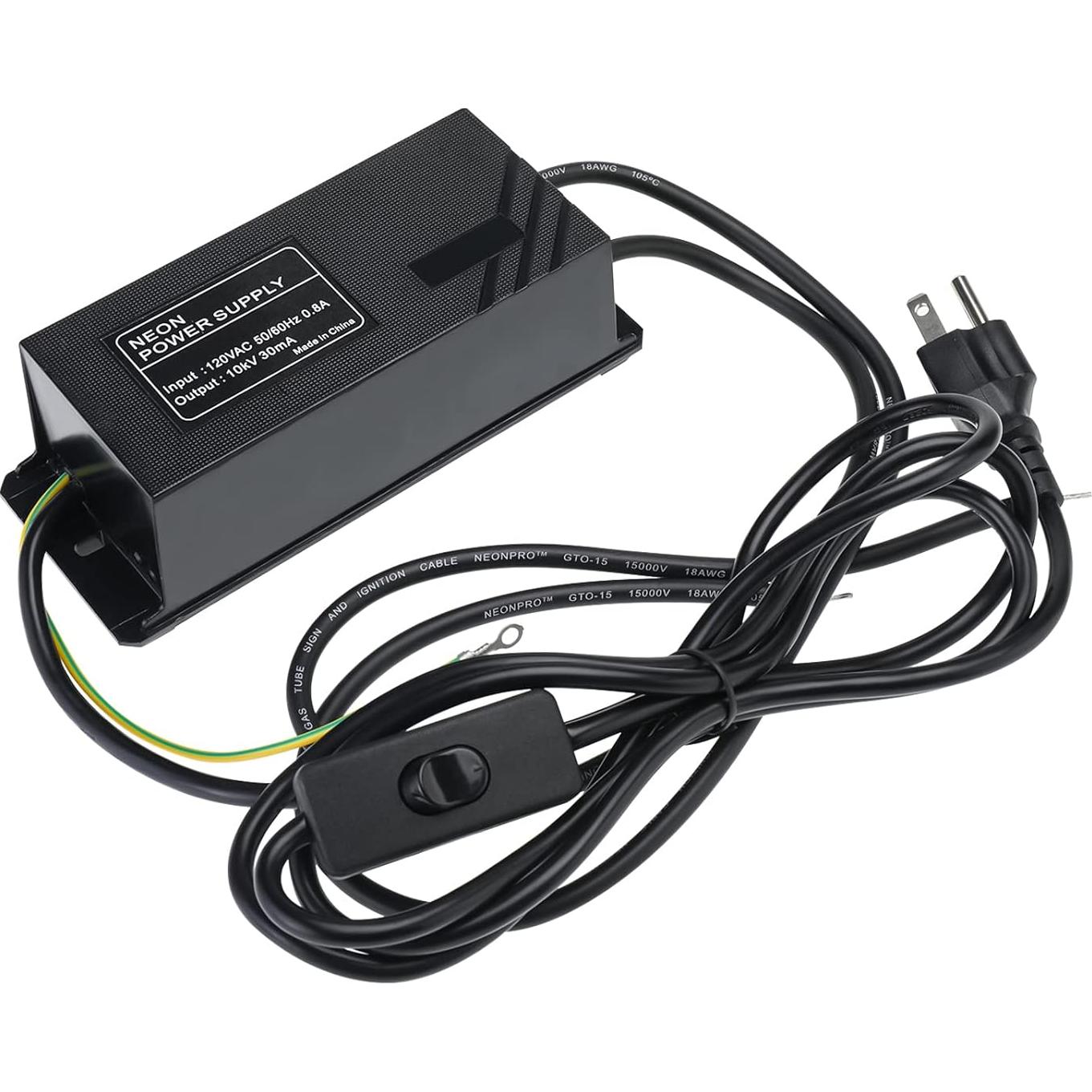 Transformador de Neón 10KV Yae First 30mA 120V 50/60Hz