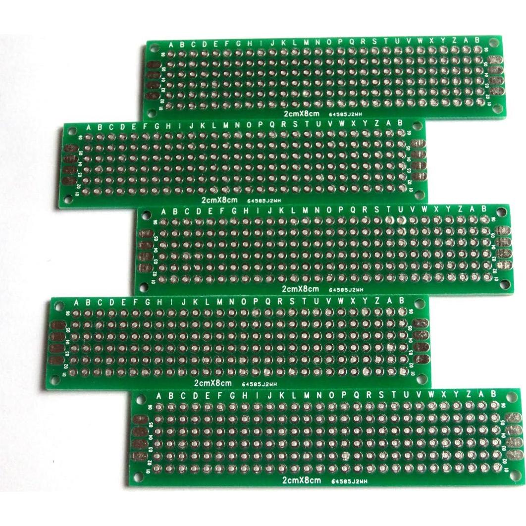 Placa de Prototipo PCB Doble Cara Penta Angel 2x8cm 10pcs