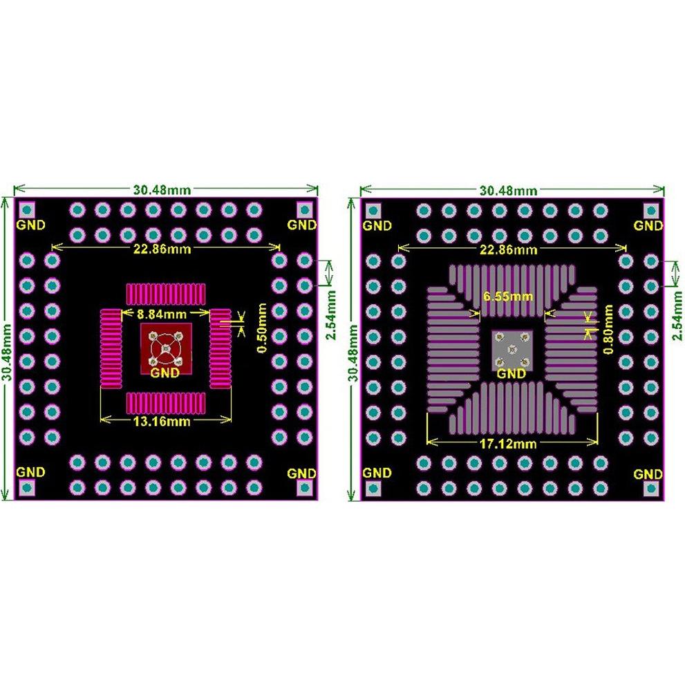 Kit de 20 Placas PCB Doble Cara NewZoll 30.48mm para Electrónica