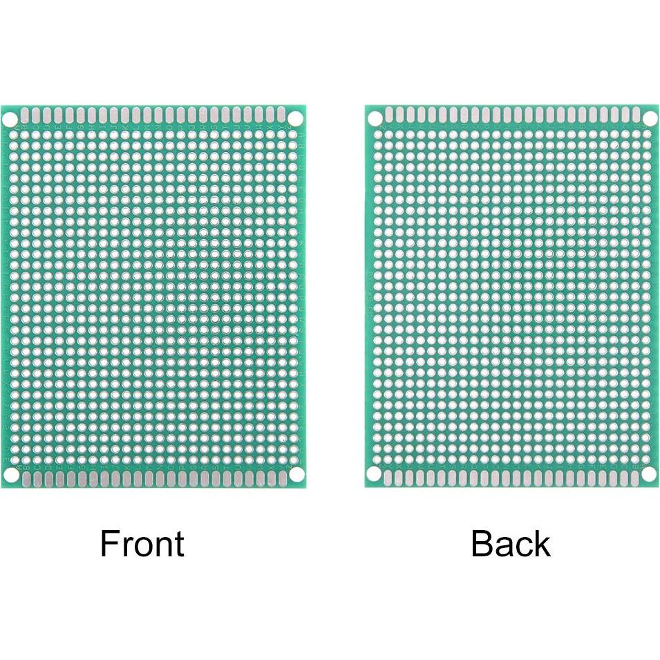 Placa PCB Doble Cara 7x9cm uxcell para Proyectos Electrónicos