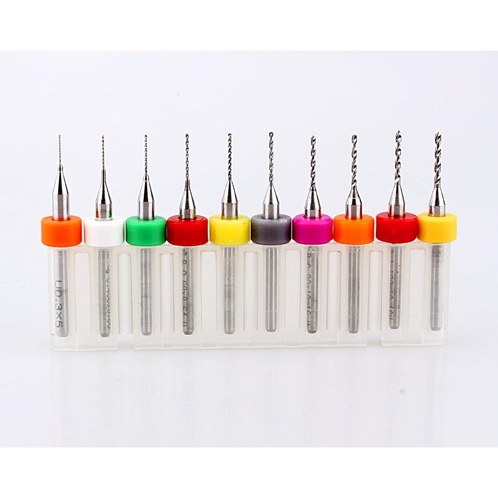 Juego de Brocas Micro de Carburo FTVOGUE 10pcs 0.3-1.2mm