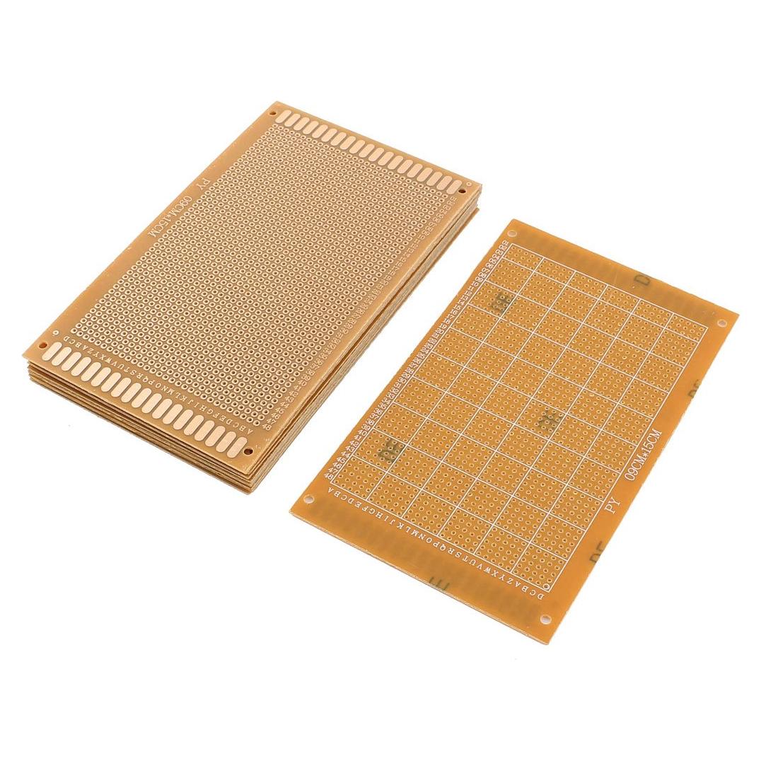 Placa PCB Universal uxcell 10 Pcs 9x15 cm FR-4 2.54mm