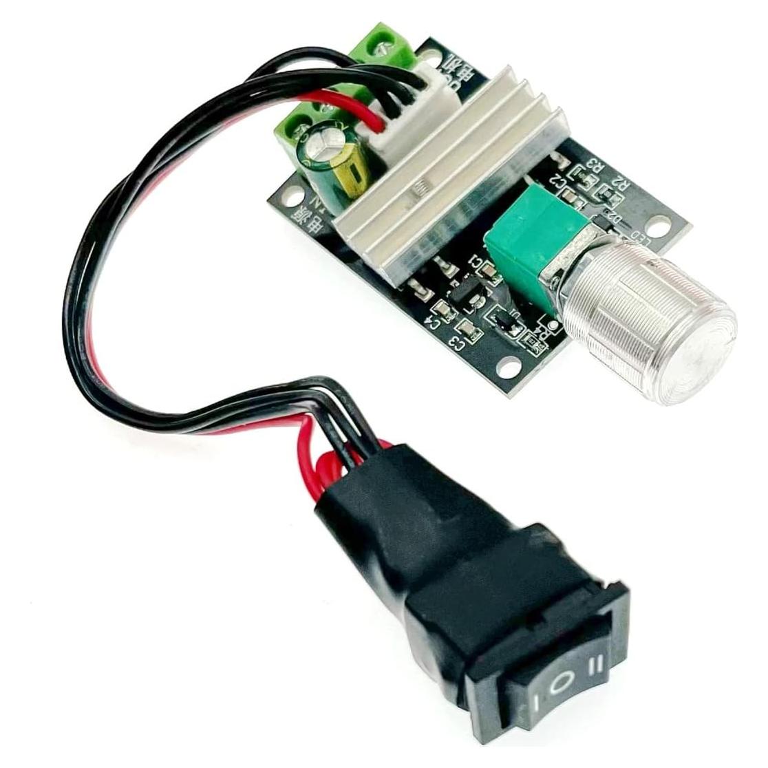 Controlador de Velocidad Motor DC PWM JZK 3A 6-28V Reversible