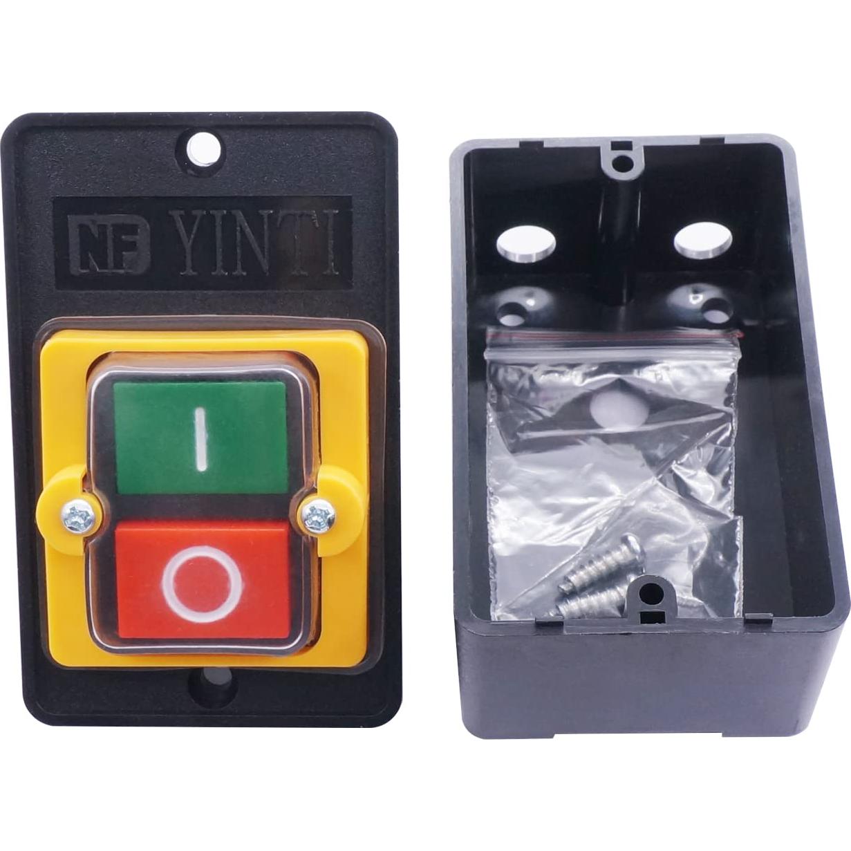 Interruptor de Botón de Presión TWTADE KAO-5 10A 220/380V 2PCS