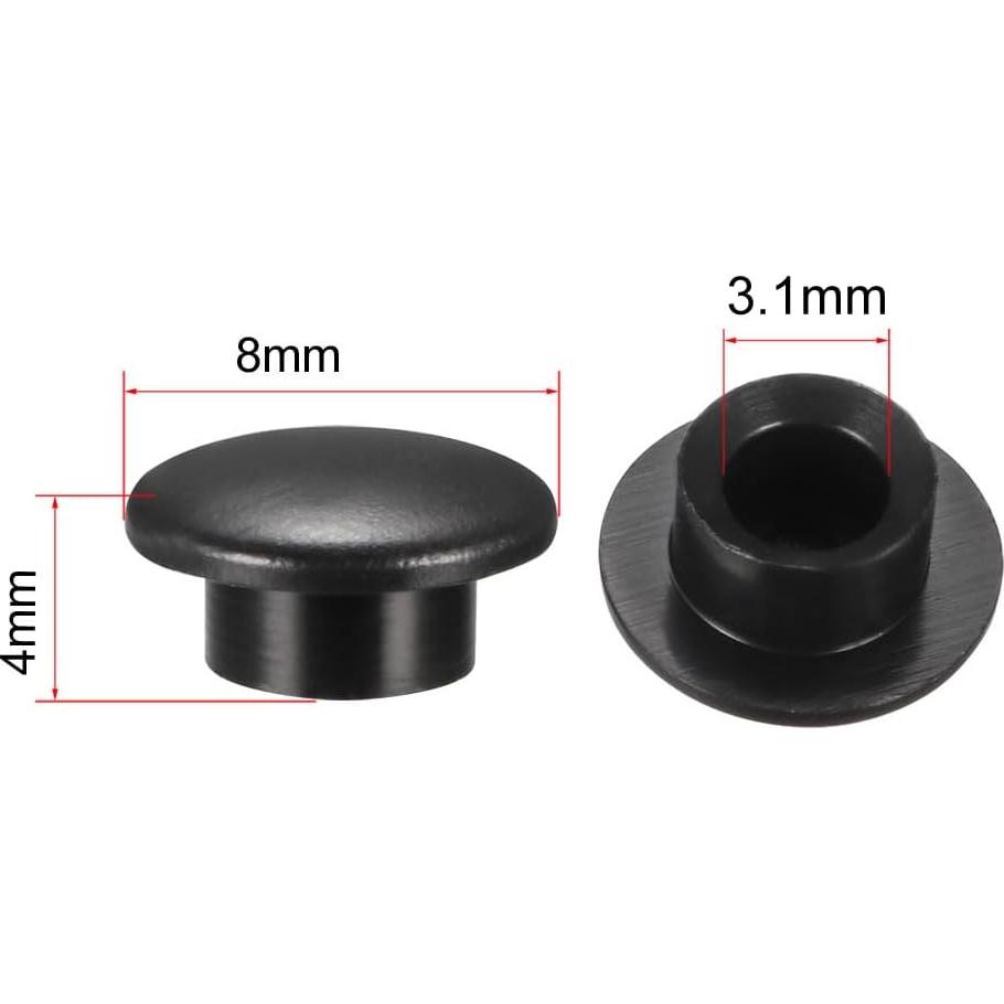 30 Tapas de Botón Pulsador uxcell 3.1mm para Interruptor Micro