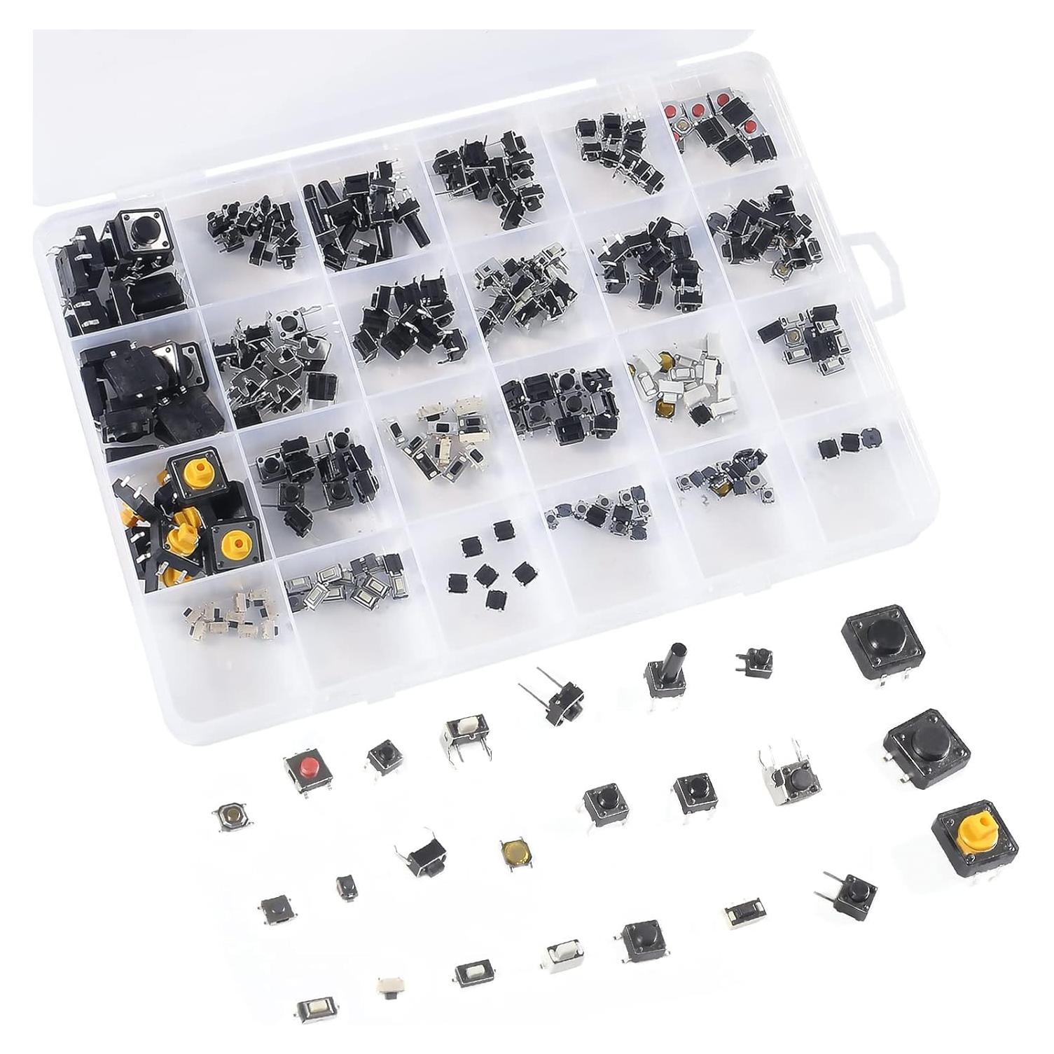 Kit de 250 Interruptores de Botón Táctil Micro Coliao