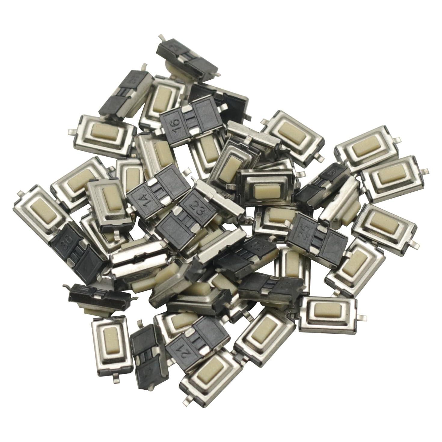 Interruptor Táctil SMD 2 Pines 3x6x2.5mm 100pcs GODIYMODULES