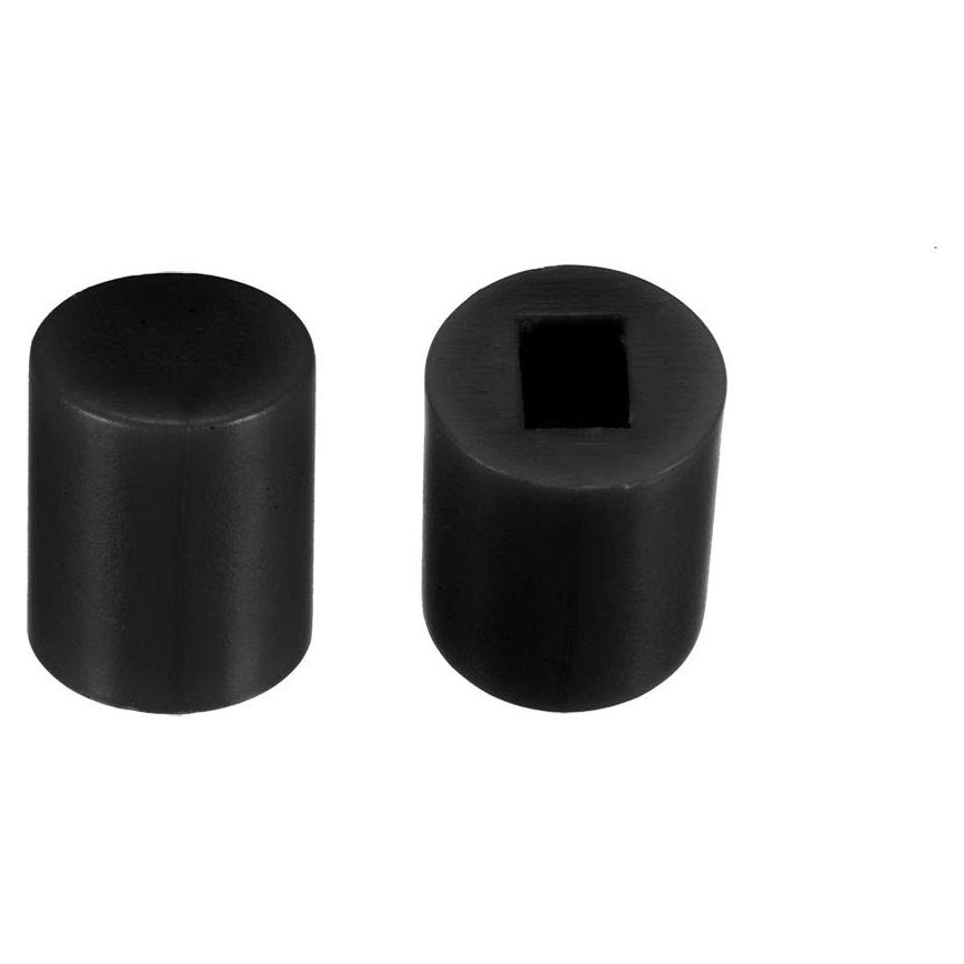 40 Tapas de Botón Pulsador Táctil uxcell 6x7mm Negro