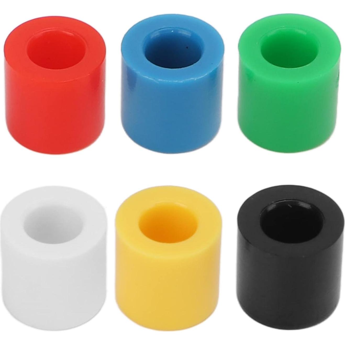 180 Cubiertas de Botón de Presión ABS Walfront - 6 Colores