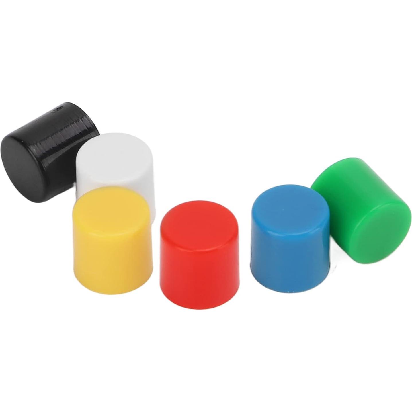 180 Cubiertas de Botón de Presión ABS Walfront - 6 Colores