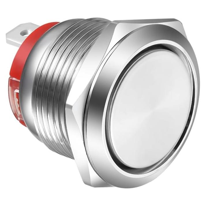 Interruptor de Botón de Presión Gebildet 19mm IP65 Acero Inoxidable