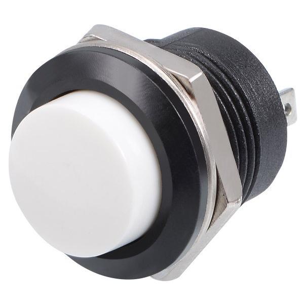 Botón Pulsador Momentáneo Blanco 16mm uxcell - 10 Piezas
