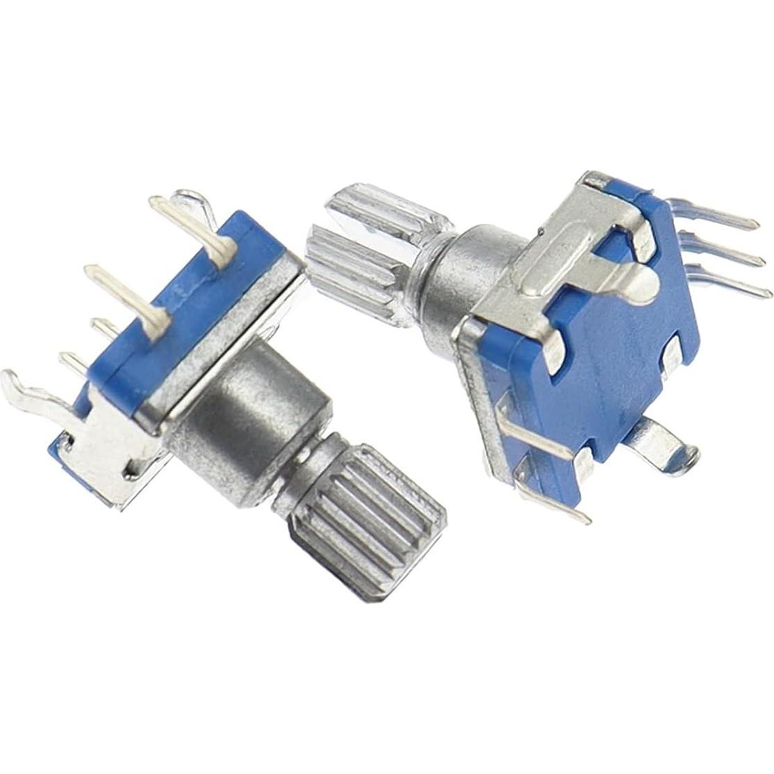 Codificador Rotatorio EC11 20 Posiciones 360° con Botón 5 Pines