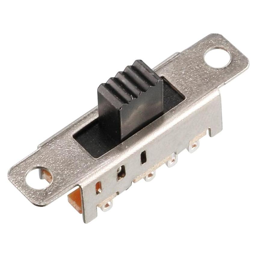 Interruptor deslizante 2P3T uxcell 5 Pcs 8 Terminales