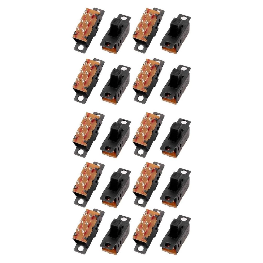 Interruptor Deslizante Micro 3 Posiciones 6P uxcell - 20 Pcs