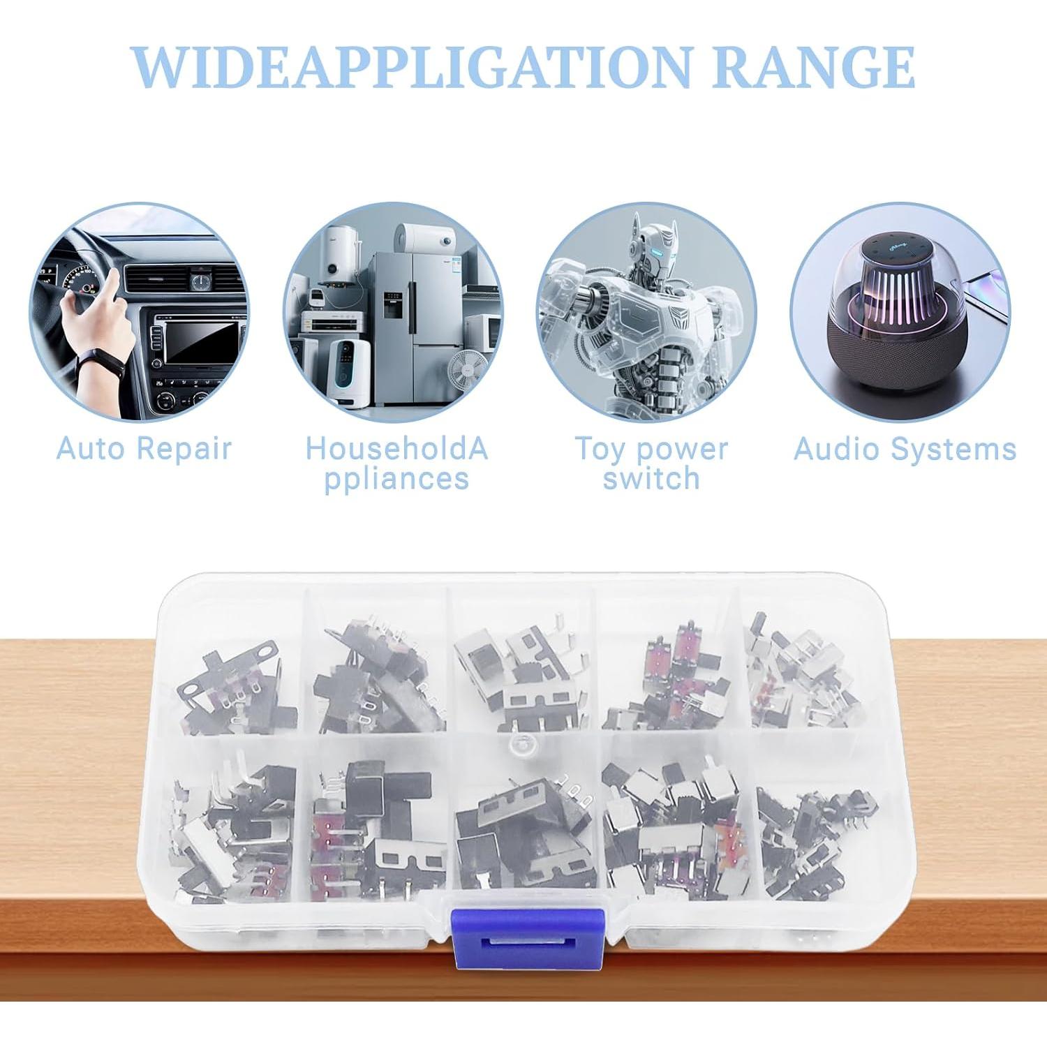 Kit de Interruptores de Palanca 70 Piezas YEAZ SPDT DPDT