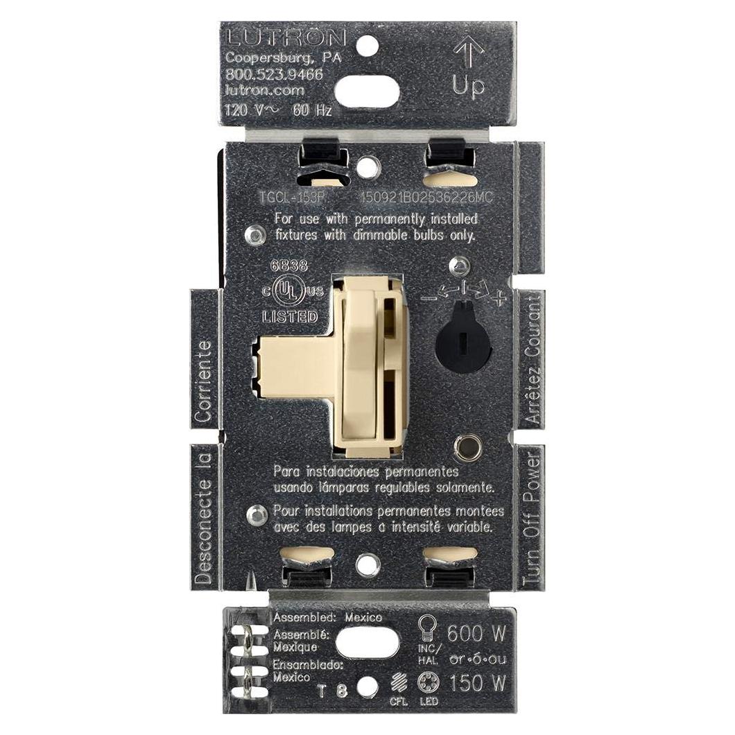 Interruptor Regulable Lutron Ariadni LED+ 150W Marfil