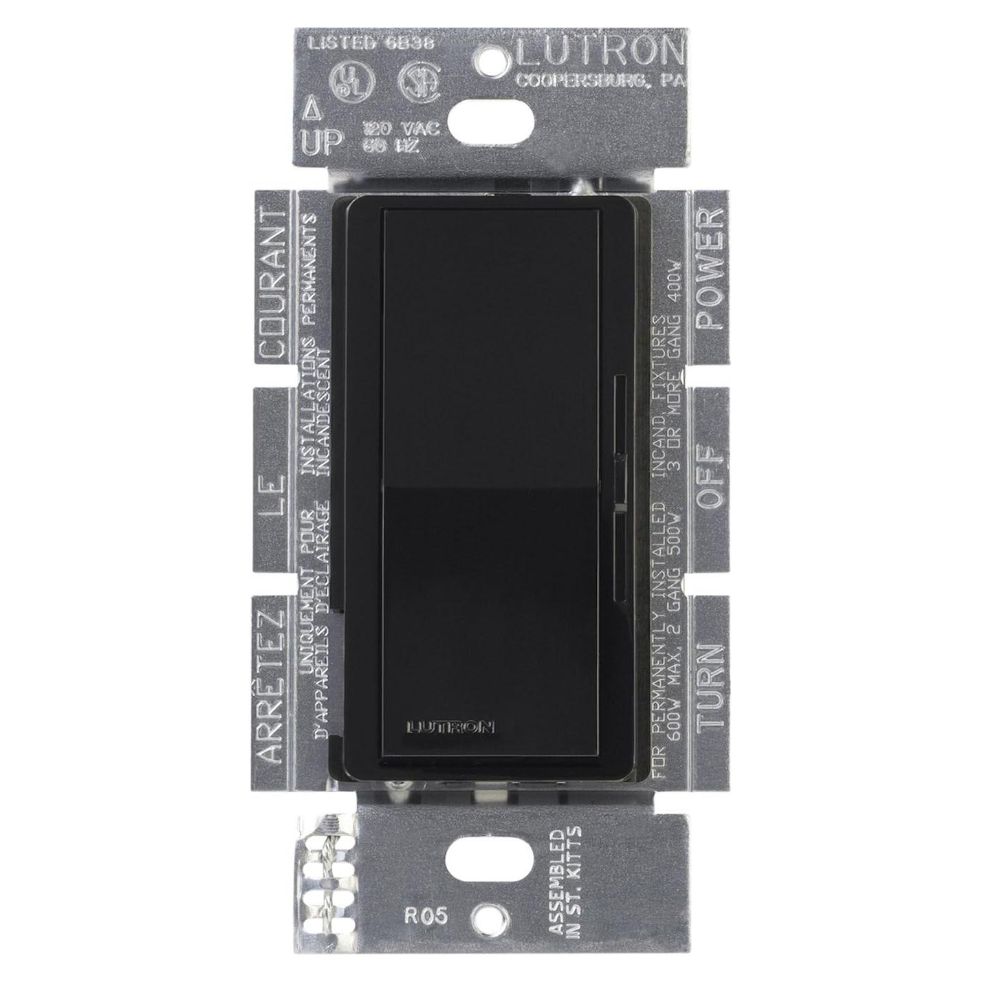 Regulador Electrónico Lutron Diva DVELV-300P-BL 300W Negro