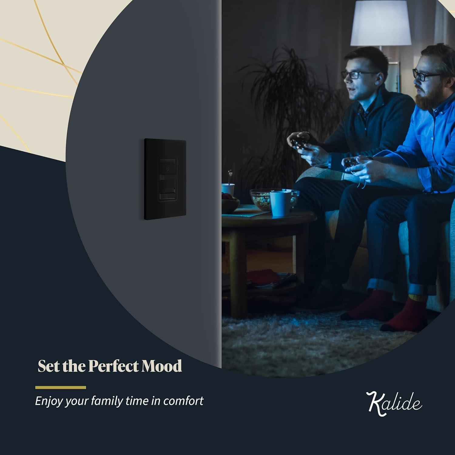 Interruptor Regulador de Luz Digital TOPGREENER 200W Negro