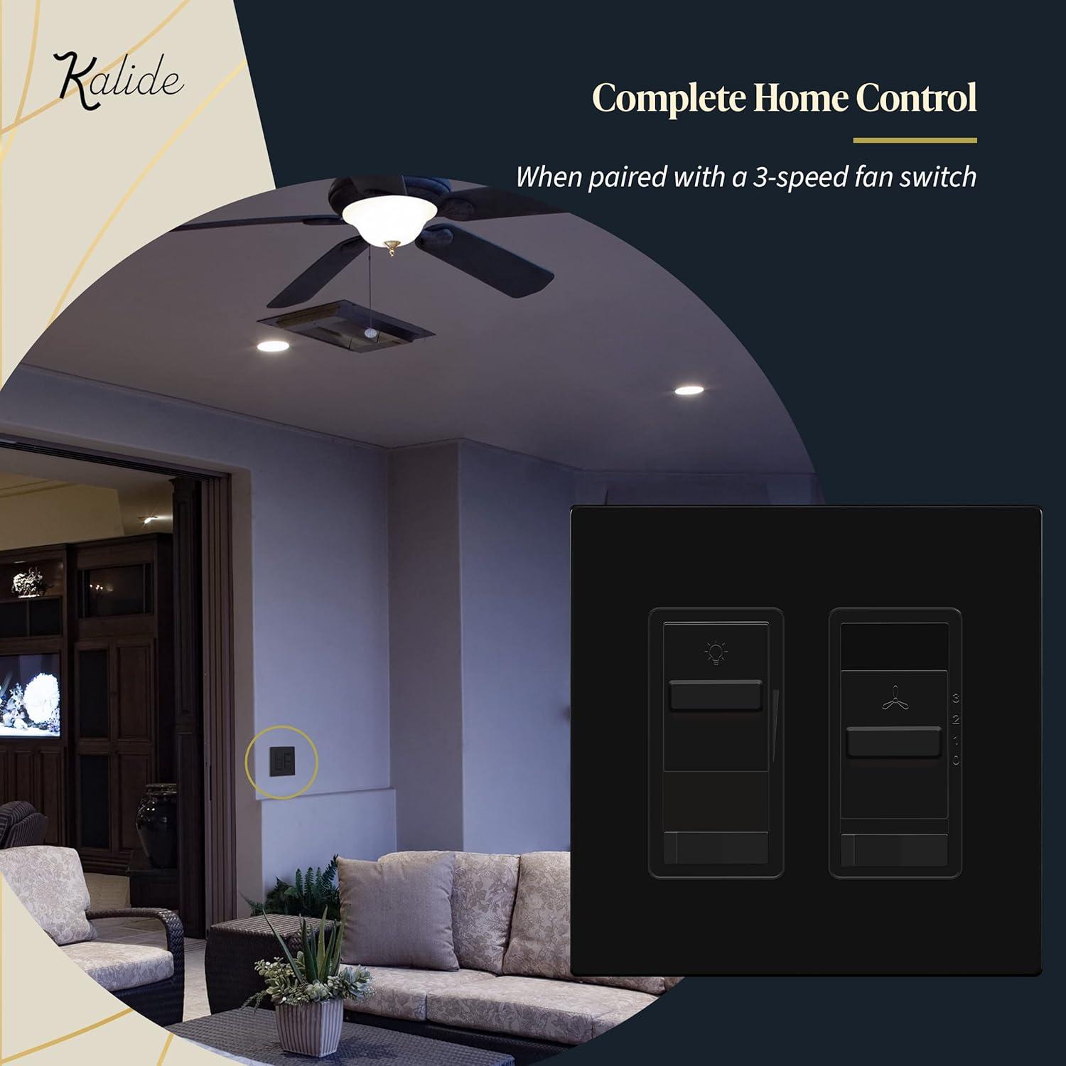 Interruptor Regulador de Luz Digital TOPGREENER 200W Negro