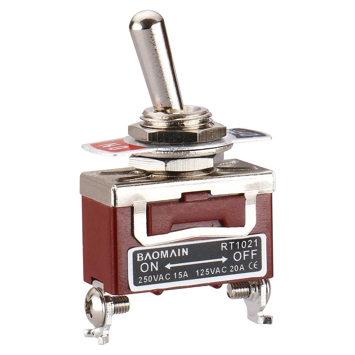 Interruptor de Palanca Baomain RT1021 2 Pines ON-OFF 15A 250V