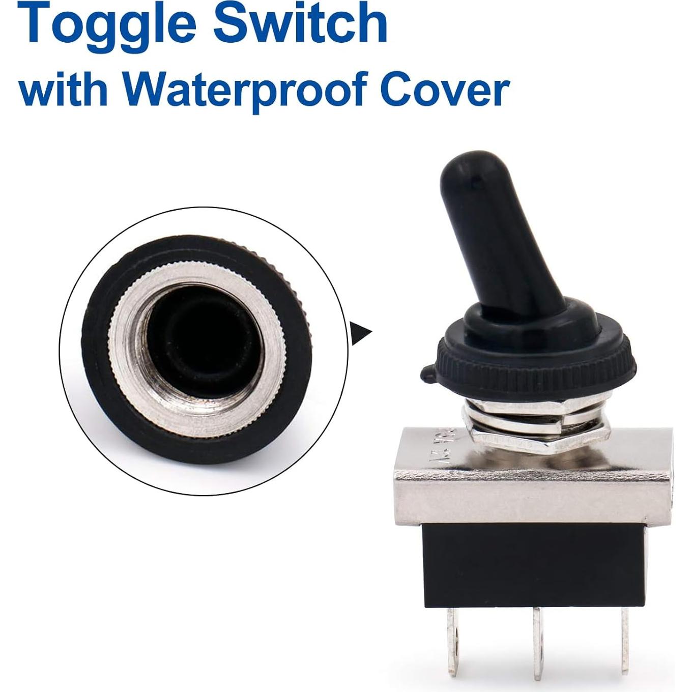 Interruptor de Palanca SPDT Baomain 12V 25A Impermeable