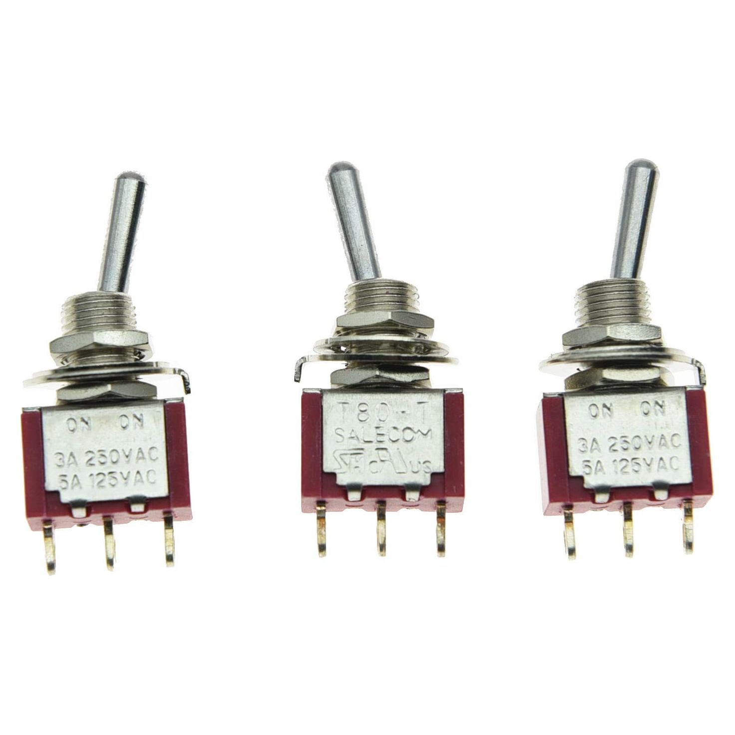 Interruptor Mini de Bajo SALECOM 3xS347 7.94mm ON/ON