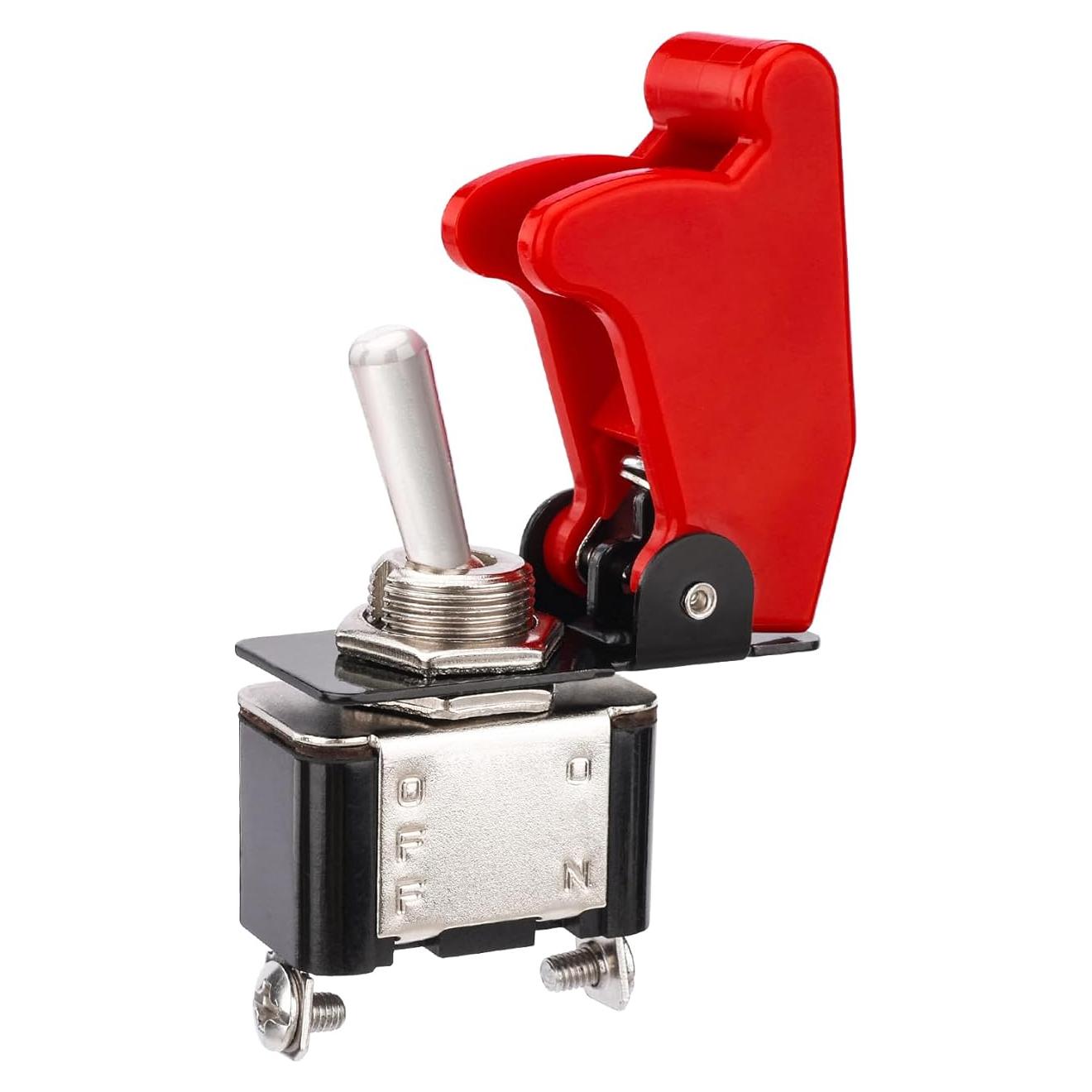 Interruptor de Palanca Baomain 20A 12V con Cubierta de Seguridad