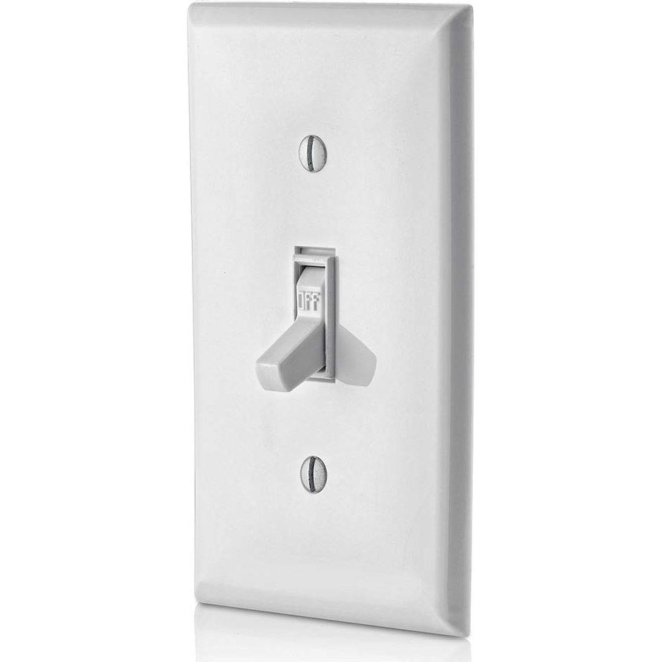 Interruptor de Palanca Leviton 15A 120V Blanco Paquete de 10