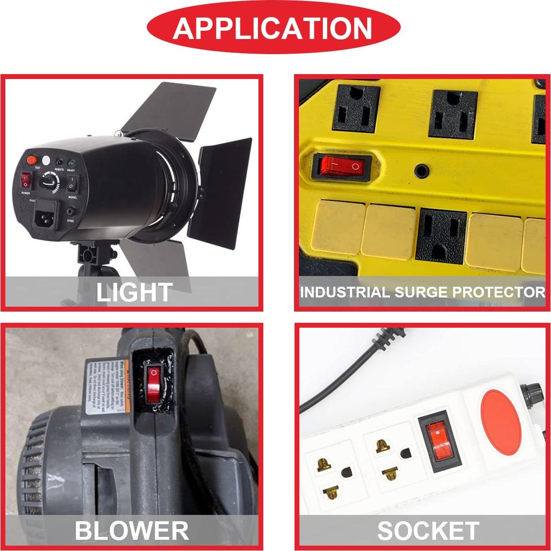 Interruptores de Palanca Iluminados LED MKBKLLJY 12V 20A 8 Pcs