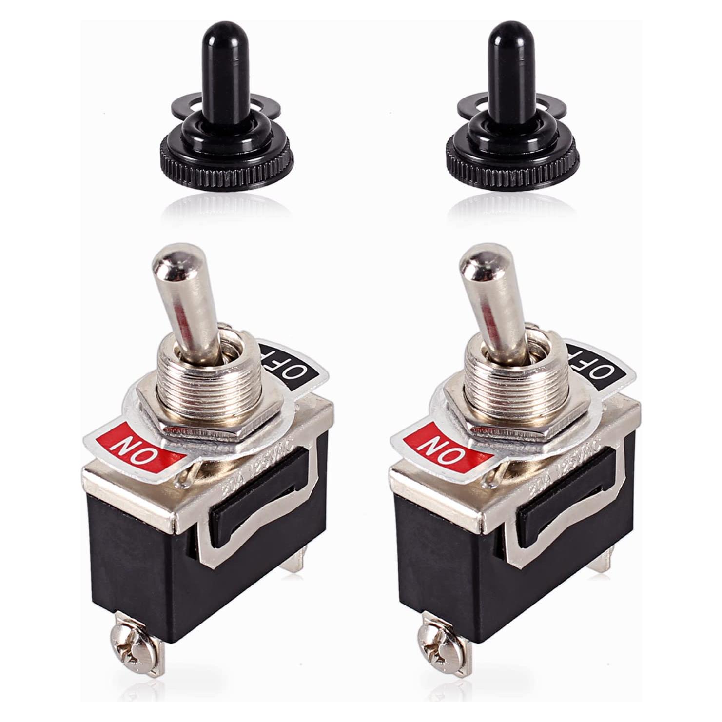 Interruptor de Palanca DMWD 30A 12VDC 2P Negro ON/OFF