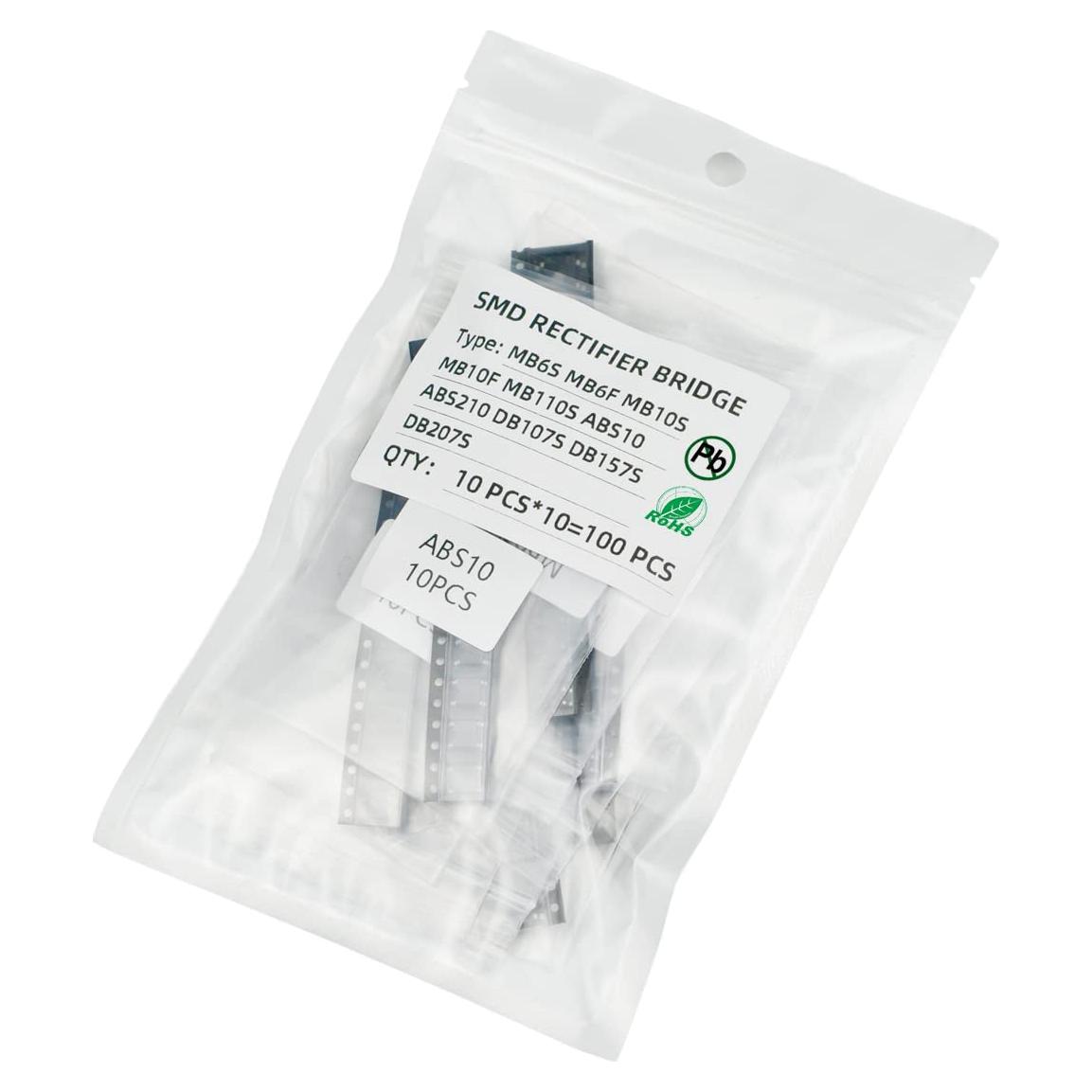 Kit 100pcs Puentes Rectificadores SMD KOKISO - 10 Valores