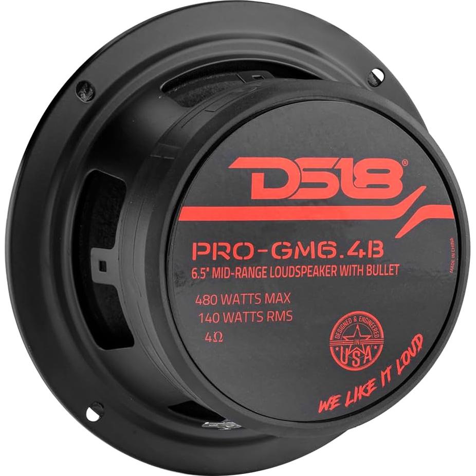 Altavoz de Medios DS18 PRO-GM6.4B 6.5" 480W 4 Ohm