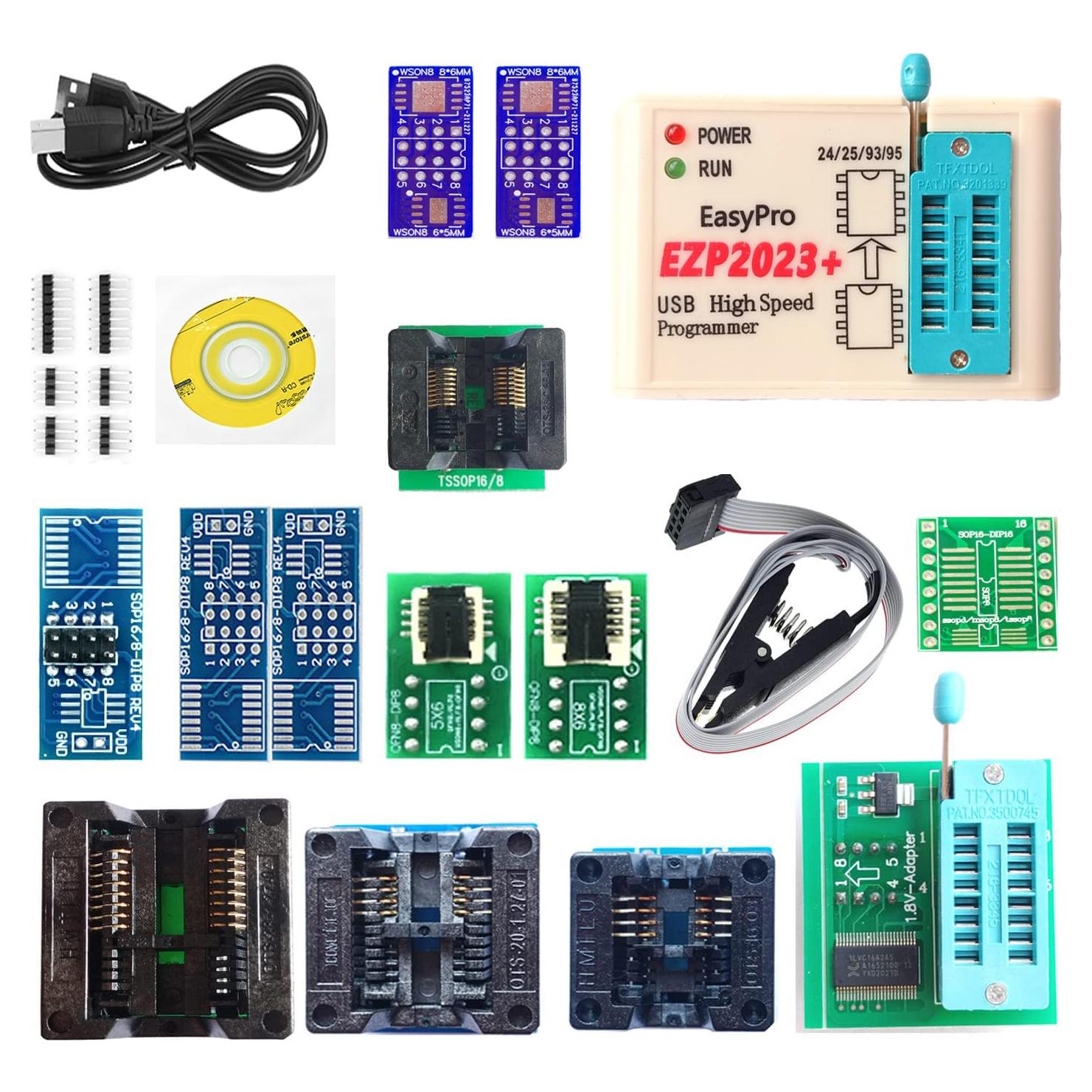 Programador USB SPI EZP2023 para EEPROM y Flash - Alta Velocidad