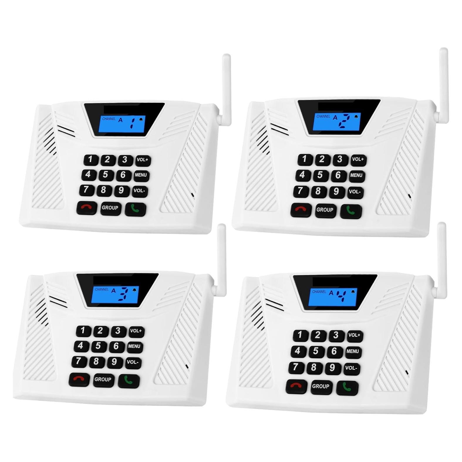 Intercomunicador Inalámbrico Manos Libres SANZUCO F60 - 4 Paquete