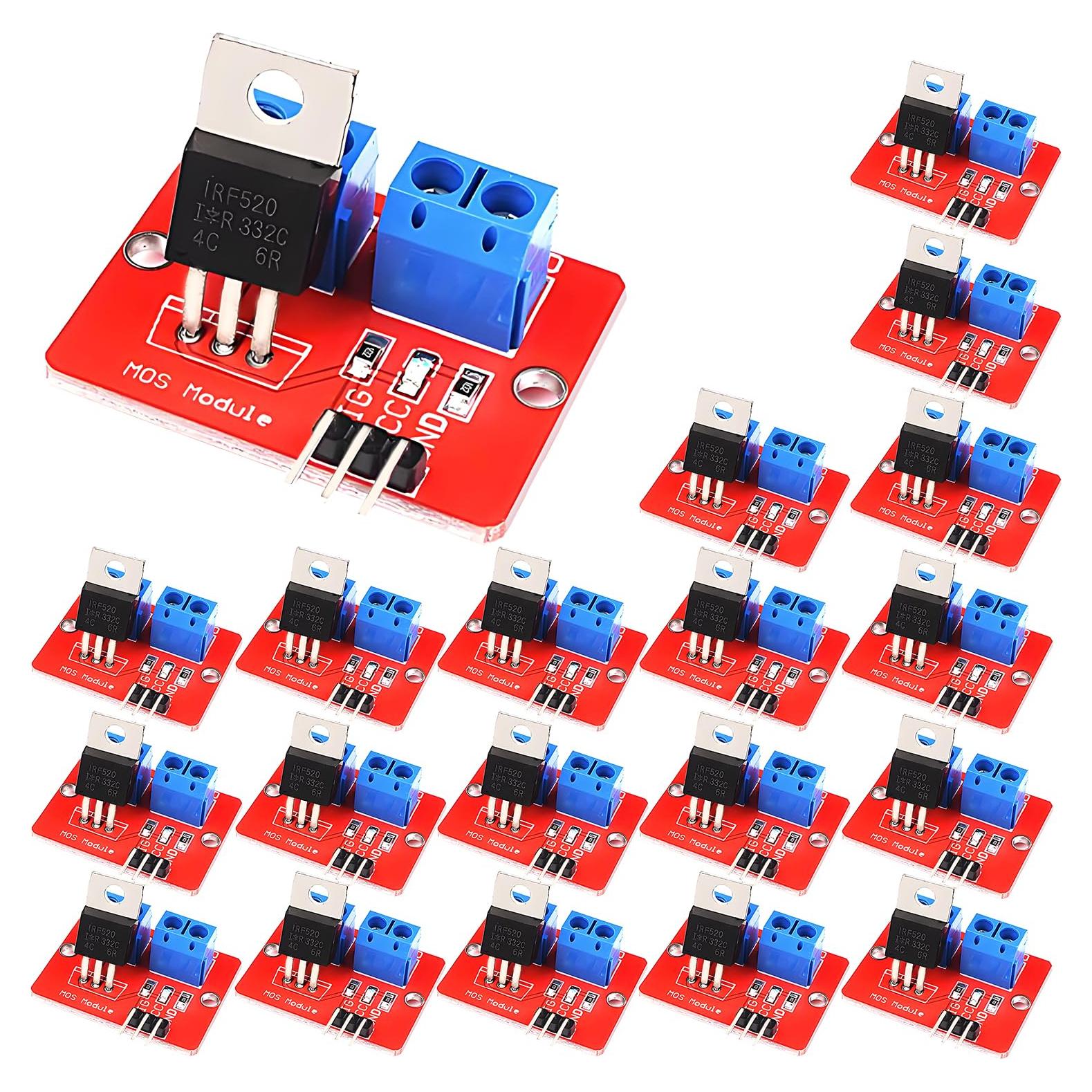 Módulo Controlador MOSFET IRF520 20 Piezas 33x24mm 5A